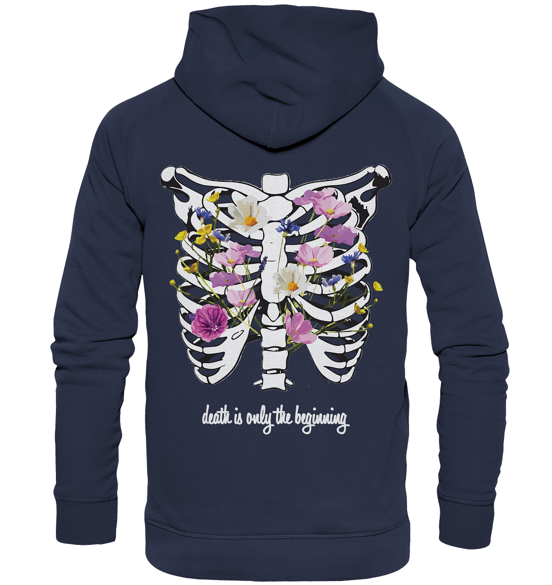 "Death is only the beginning" – Ein Statement mit Tiefe - Kids Premium Hoodie - GfoitMa - Deep Navy / 116