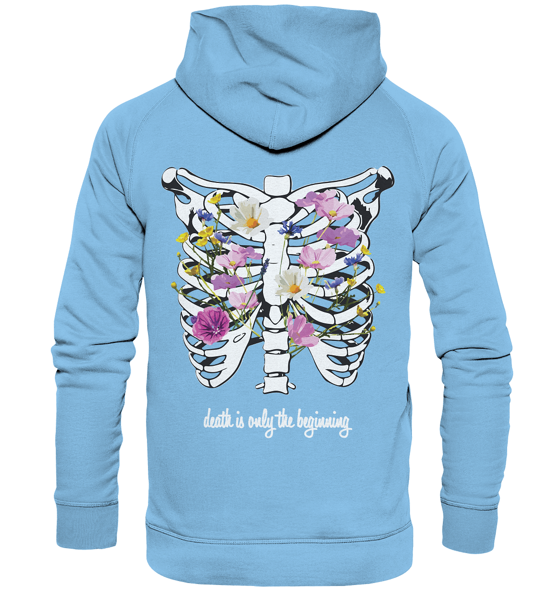 "Death is only the beginning" – Ein Statement mit Tiefe - Kids Premium Hoodie - GfoitMa - Sky Blue / 116
