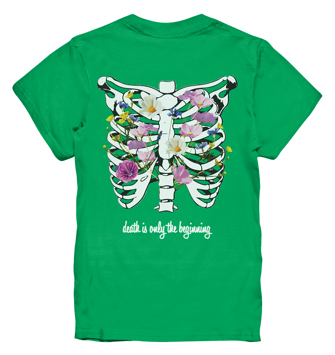 "Death is only the beginning" – Ein Statement mit Tiefe - Kids Premium Shirt - GfoitMa - Kelly Green / 98/104 (3-4)