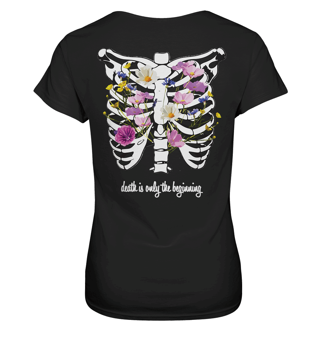 "Death is only the beginning" – Ein Statement mit Tiefe - Ladies Premium Shirt - GfoitMa - Black / XS