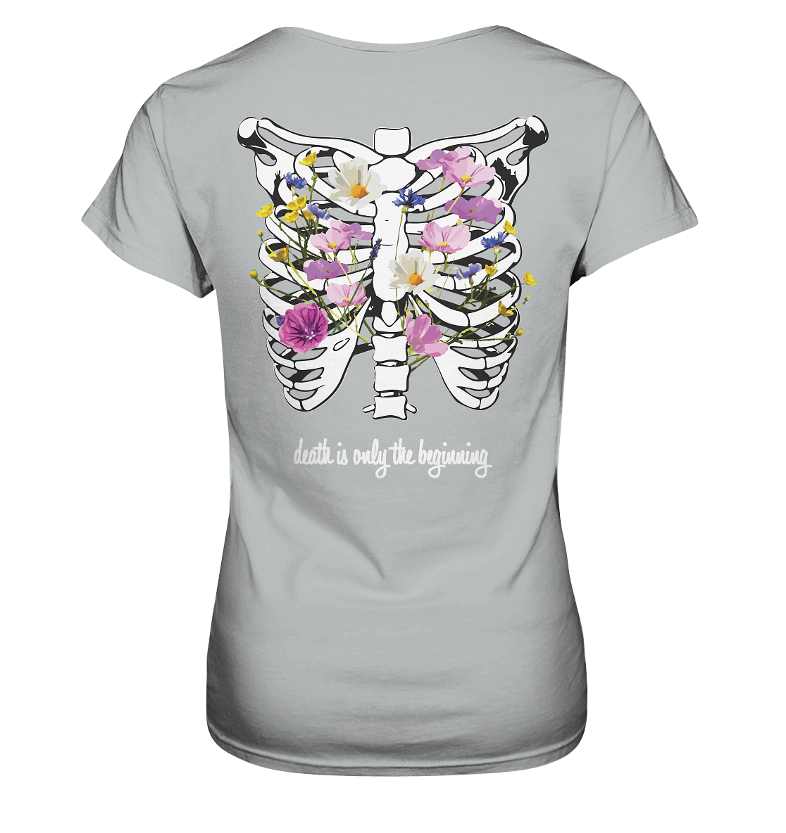 "Death is only the beginning" – Ein Statement mit Tiefe - Ladies Premium Shirt - GfoitMa - Pacific Grey / XS