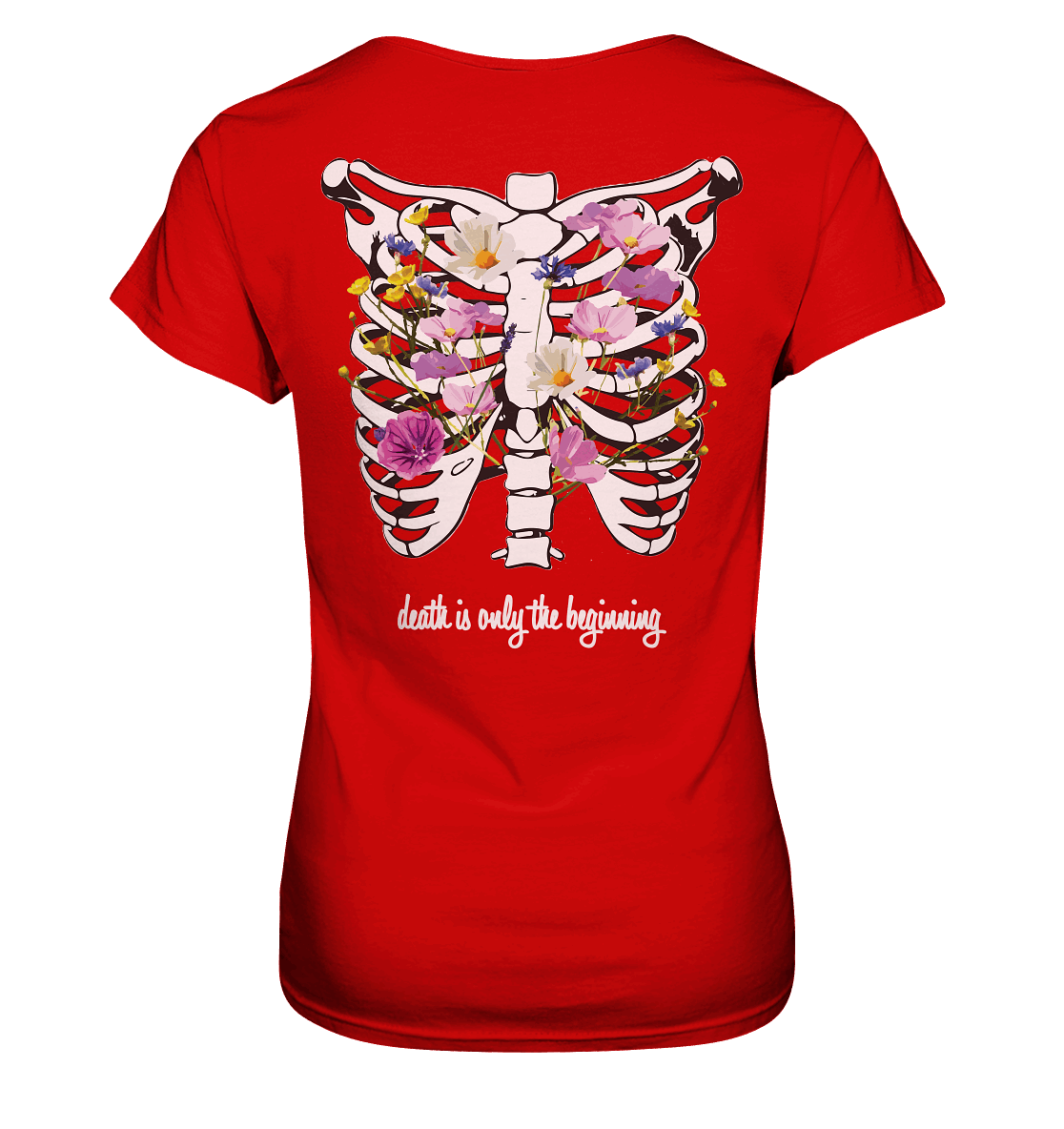"Death is only the beginning" – Ein Statement mit Tiefe - Ladies Premium Shirt - GfoitMa - Red / XS