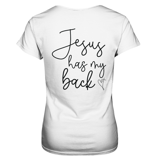 Jesus Has My Back - Ladies Premium Shirt