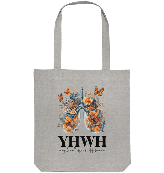 Every Breath Speak His Name – Leben, das Lobpreis atmet | Christliche Kleidung - Organic Tote-Bag