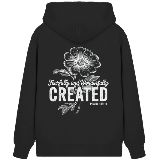 Fearfully and Wonderfully Created – Floral Grace Design - Organic Zipper