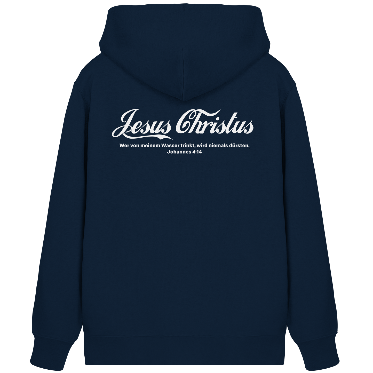 Jesus Christus – Johannes 4,14 | Christliches Statement Design „Lebendiges Wasser“ - Organic Zipper