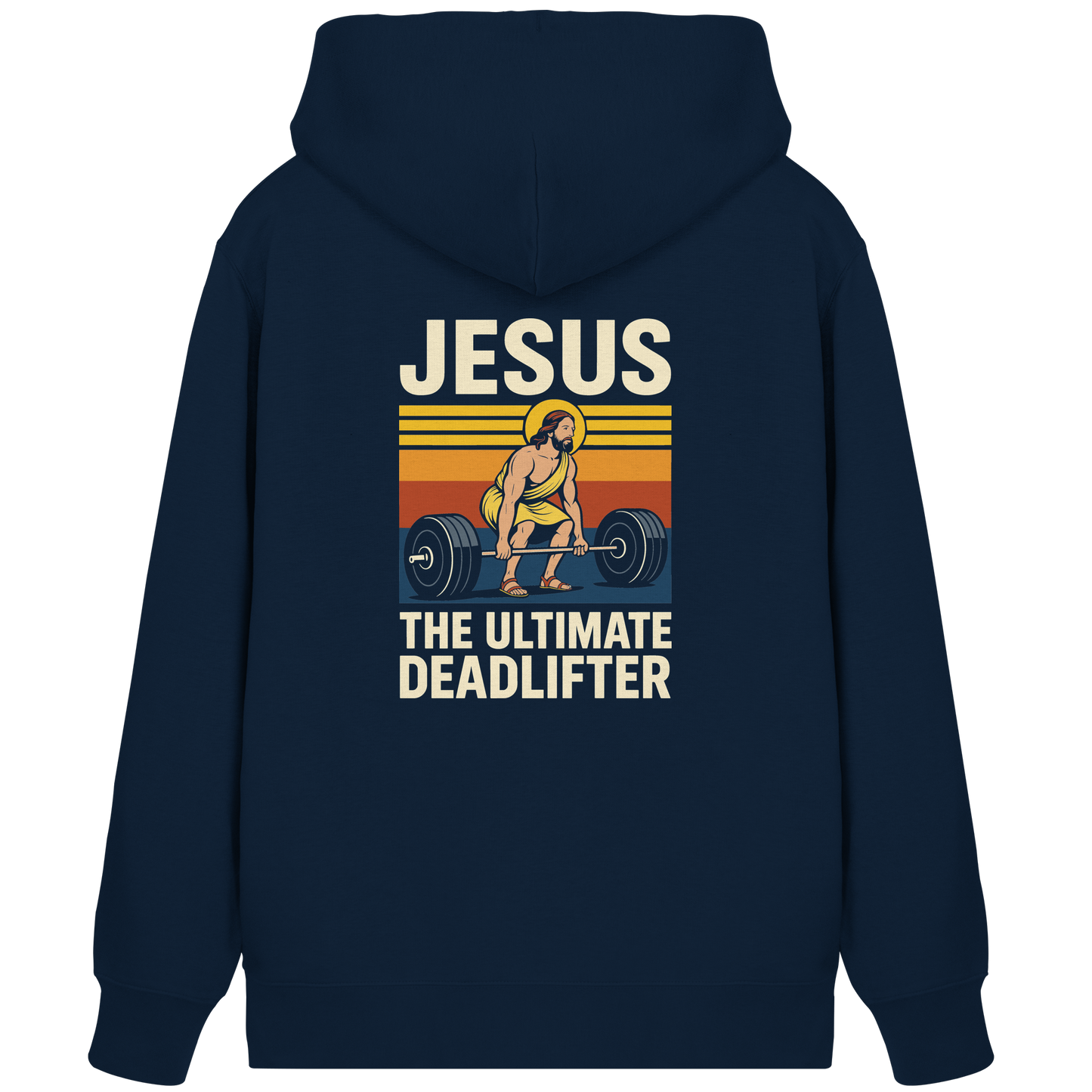 Jesus Deadlifter – Jesus the Ultimate Deadlifter | Christliches Fitness Design - Organic Zipper