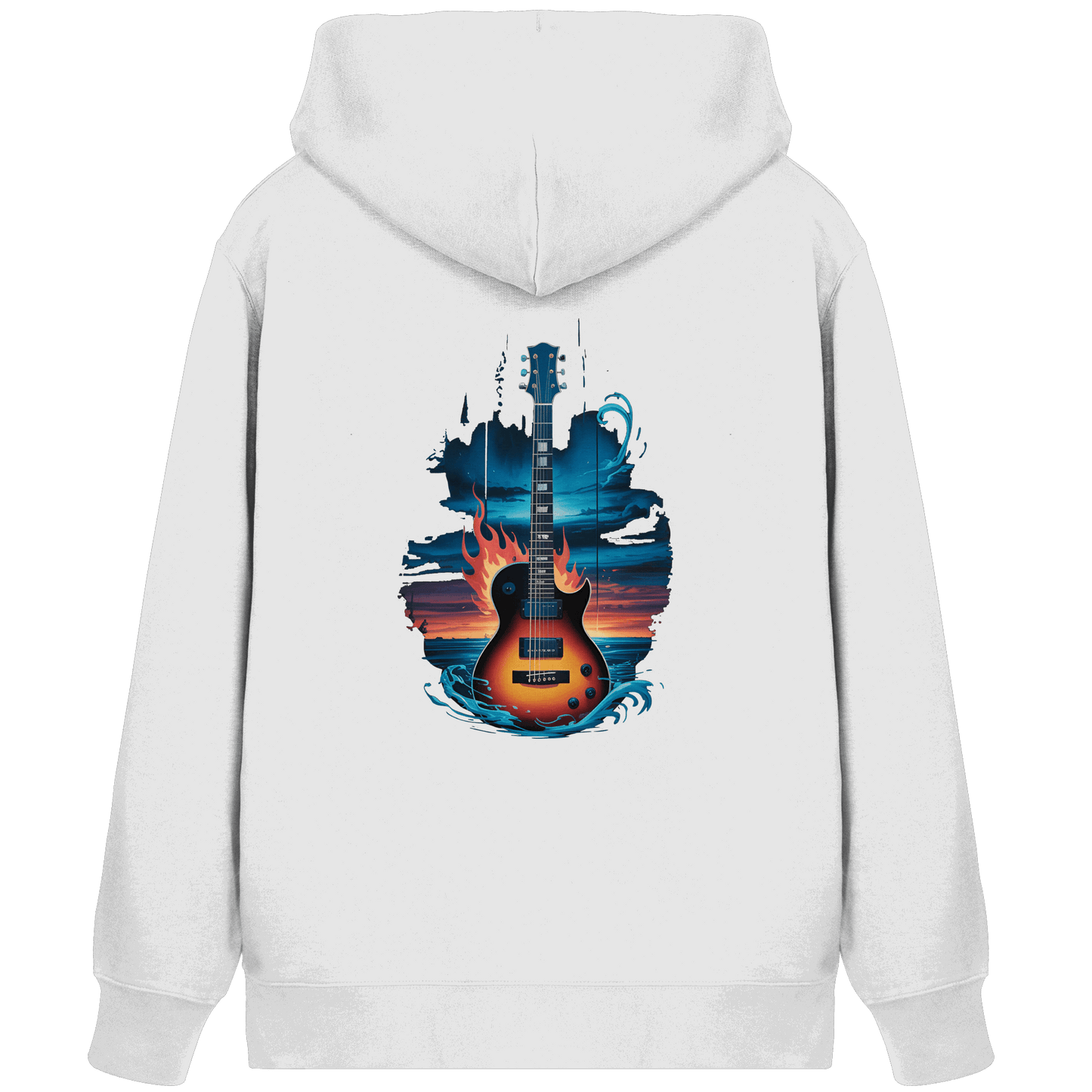 Fire & Water Guitar – Künstlerisches Gitarren Design für Musiker & Worshipper - Organic Zipper