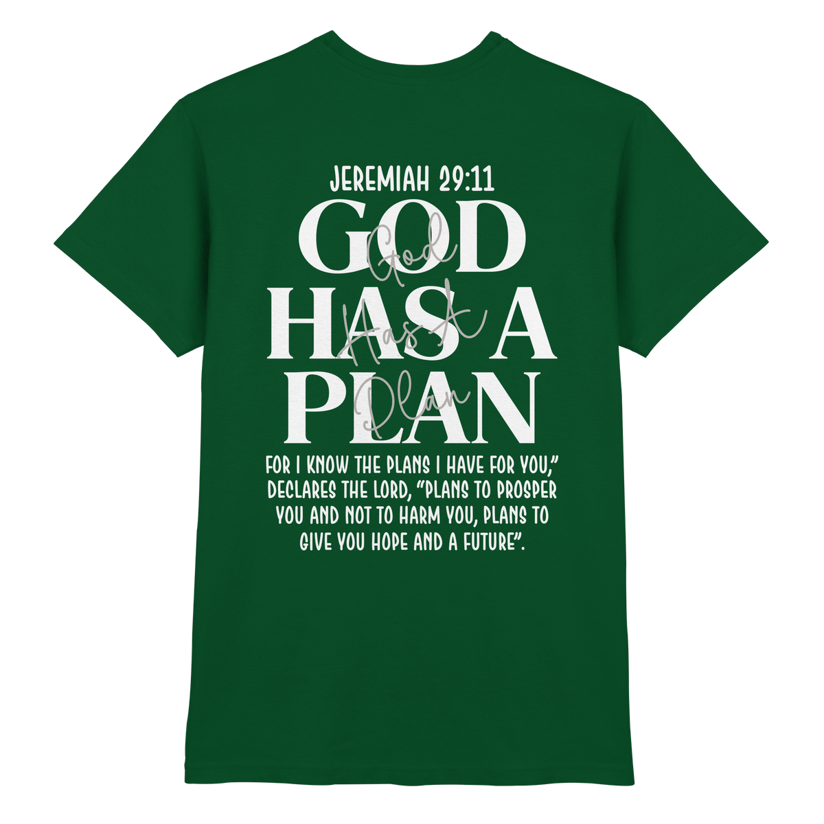 Jeremiah 29:11 – God Has a Plan | Christliches Design - Premium Shirt - GfoitMa