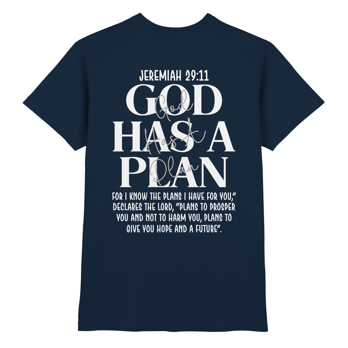 Jeremiah 29:11 – God Has a Plan | Christliches Design - Premium Shirt - GfoitMa