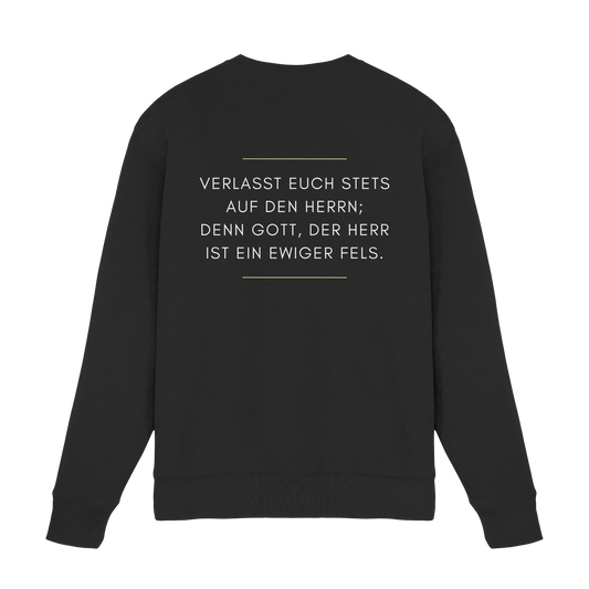 Isaiah 26:4 - The Lord is an Everlasting Rock | Christian Bible Verse Design - Premium Sweatshirt