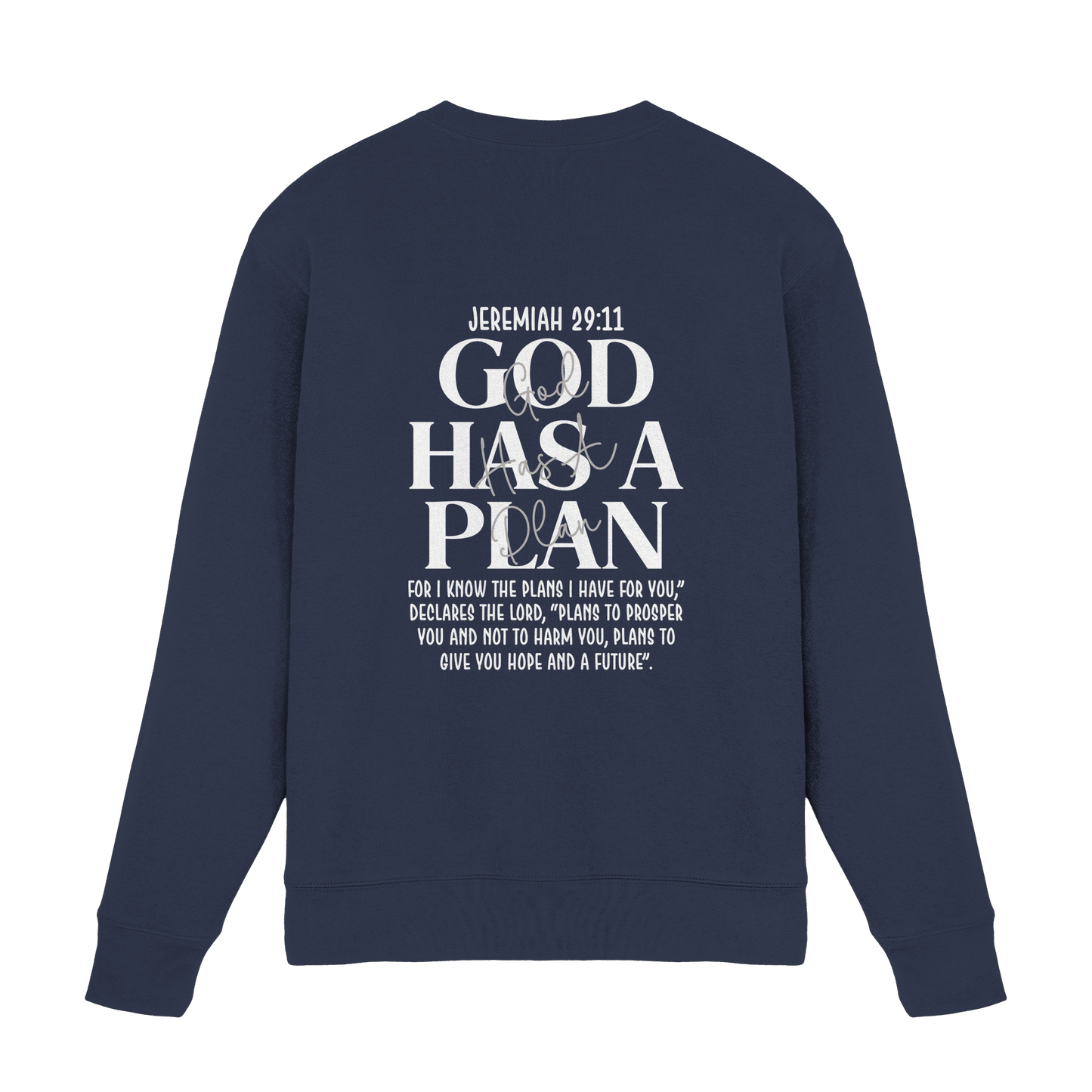 Jeremiah 29:11 – God Has a Plan | Christliches Design - Premium Sweatshirt