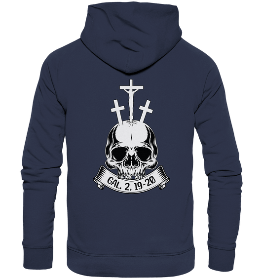 Gekreuzigt mit Christus – Galater 2,19–20 | Christliche Kleidung - Premium Unisex Hoodie