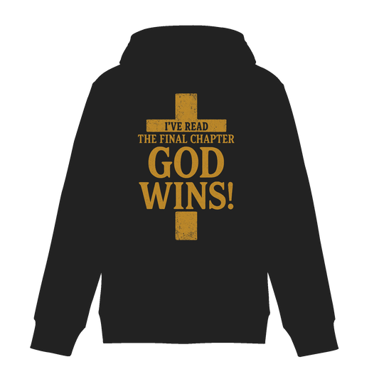 GOD WINS – Das Ende steht fest | Christliche Kleidung & Geschenke im Kreuz-Design - Zipper