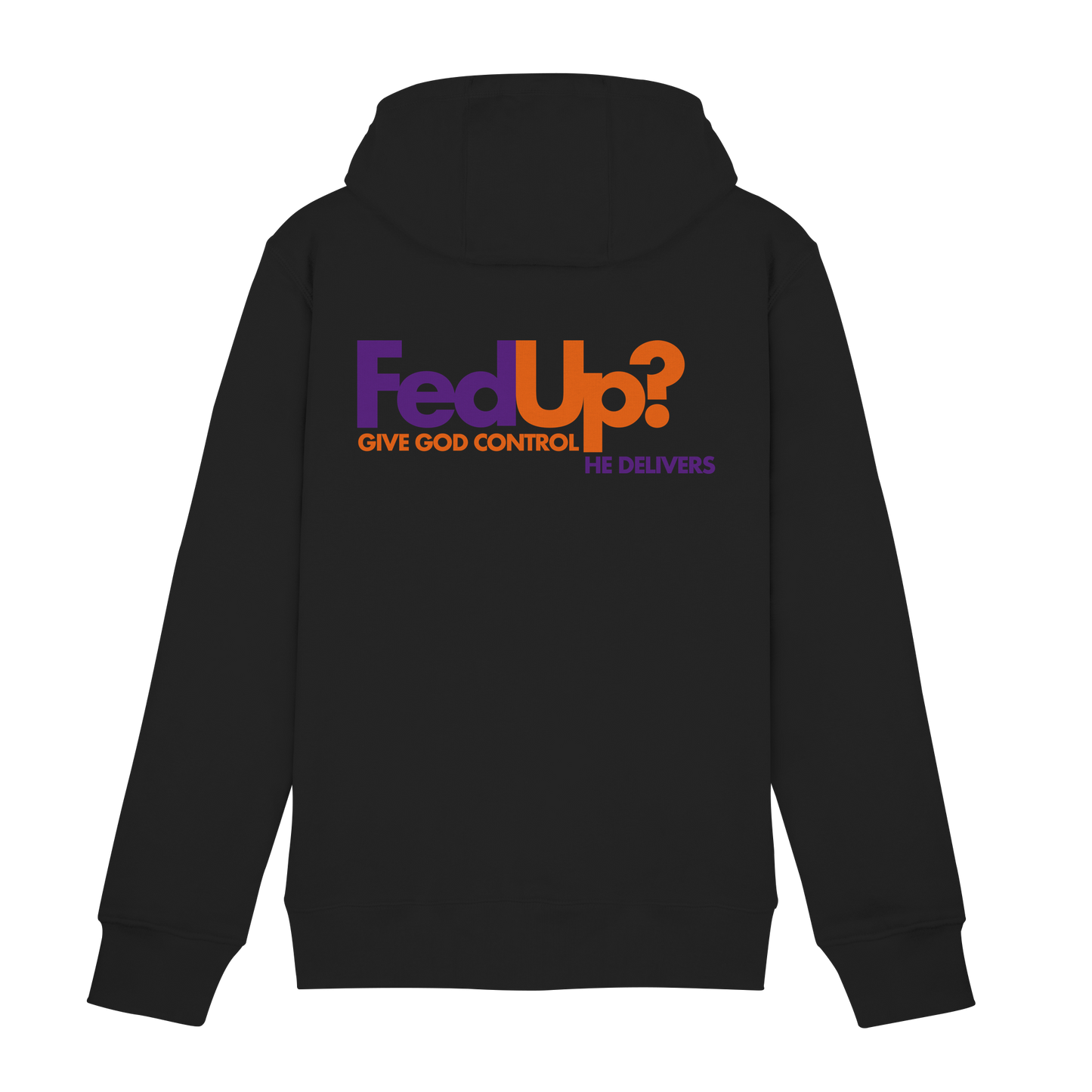 Fed Up? Give God Control – He Delivers | Psalm 34,19 Christliches Statement Design - Zipper