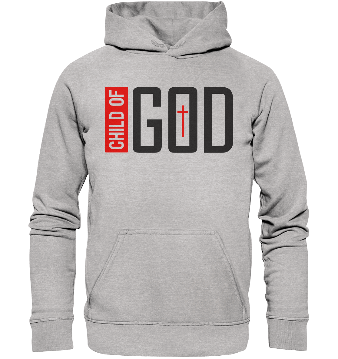 Child of God – Deine Identität in Christus | Christliche Kleidung - Kids Premium Hoodie - Kids & Babys - Heather Grey (meliert) - GfoitMa
