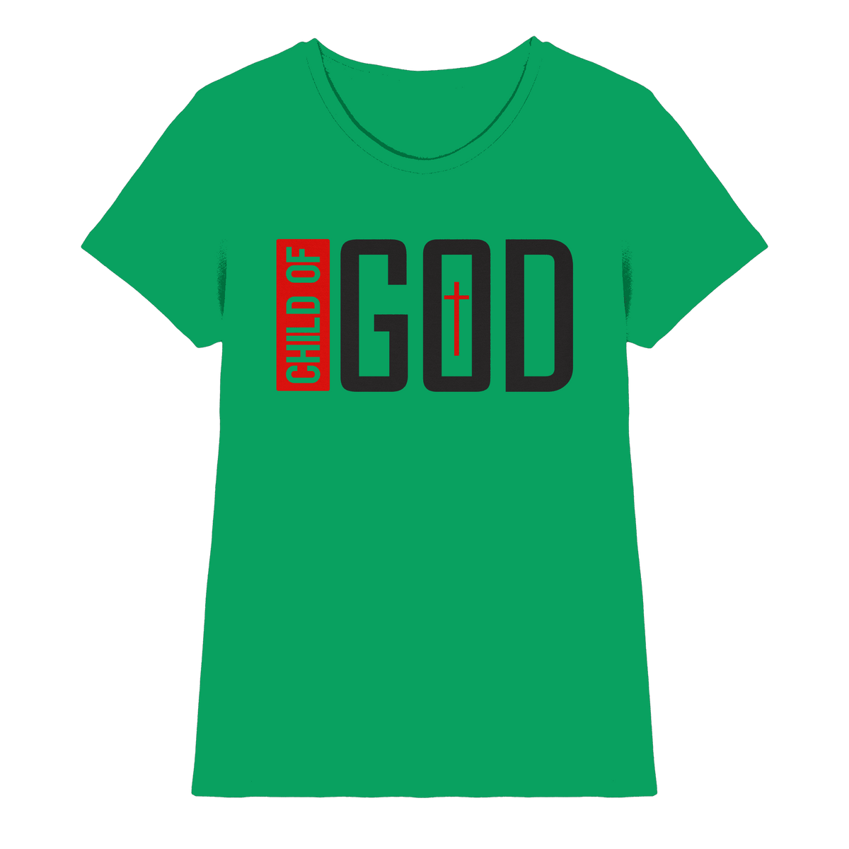 Child of God – Deine Identität in Christus | Christliche Kleidung - Ladies Premium Shirt - Lady-Shirts - Kelly Green - GfoitMa