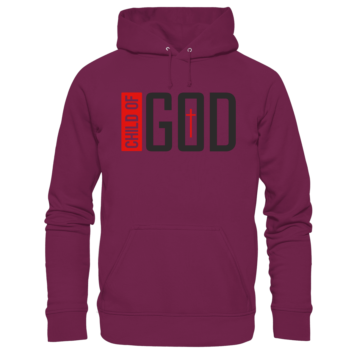 Child of God – Deine Identität in Christus | Christliche Kleidung - Premium Unisex Hoodie - Hoodies - Burgund - GfoitMa