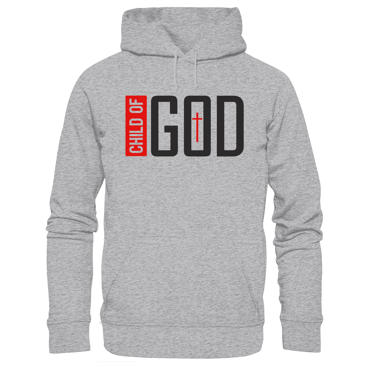 Child of God – Deine Identität in Christus | Christliche Kleidung - Premium Unisex Hoodie - Hoodies - Heather Grey (meliert) - GfoitMa