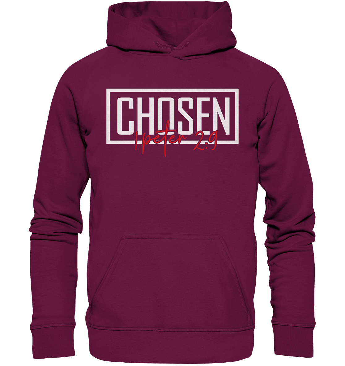 Chosen – 1. Petrus 2:9 – Auserwählt und berufen | Christliche Produkte - Kids Premium Hoodie - Kids & Babys - Burgund - GfoitMa