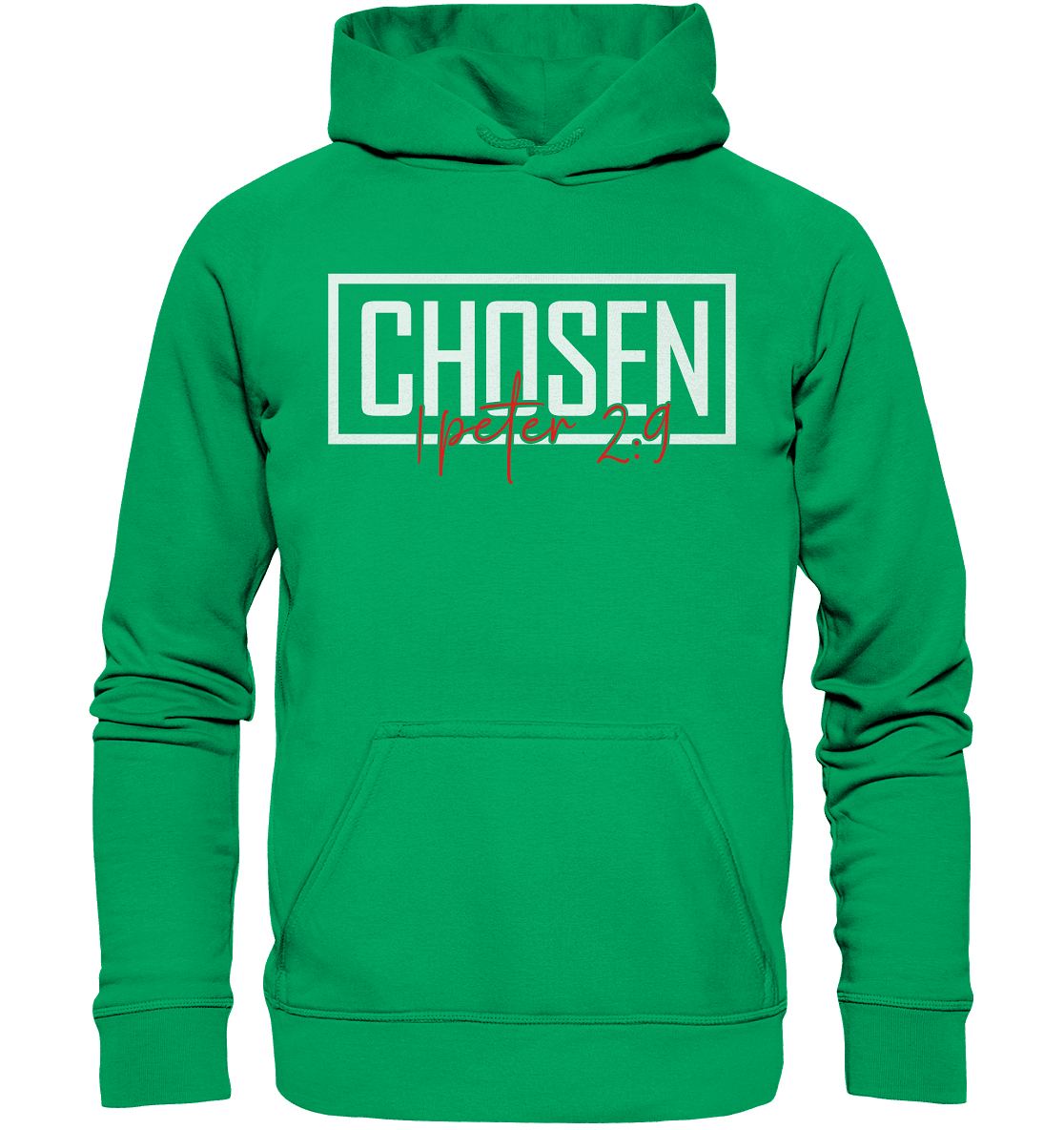 Chosen – 1. Petrus 2:9 – Auserwählt und berufen | Christliche Produkte - Kids Premium Hoodie - Kids & Babys - Kelly Green - GfoitMa
