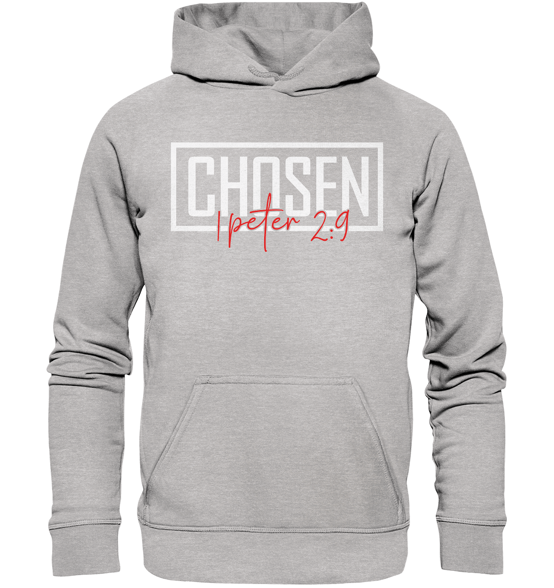 Chosen – 1. Petrus 2:9 – Auserwählt und berufen | Christliche Produkte - Kids Premium Hoodie - Kids & Babys - Heather Grey (meliert) - GfoitMa