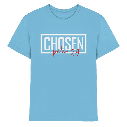 Chosen – 1. Petrus 2:9 – Auserwählt und berufen | Christliche Produkte - Kids Premium Shirt - Kids & Babys - Sky Blue - GfoitMa