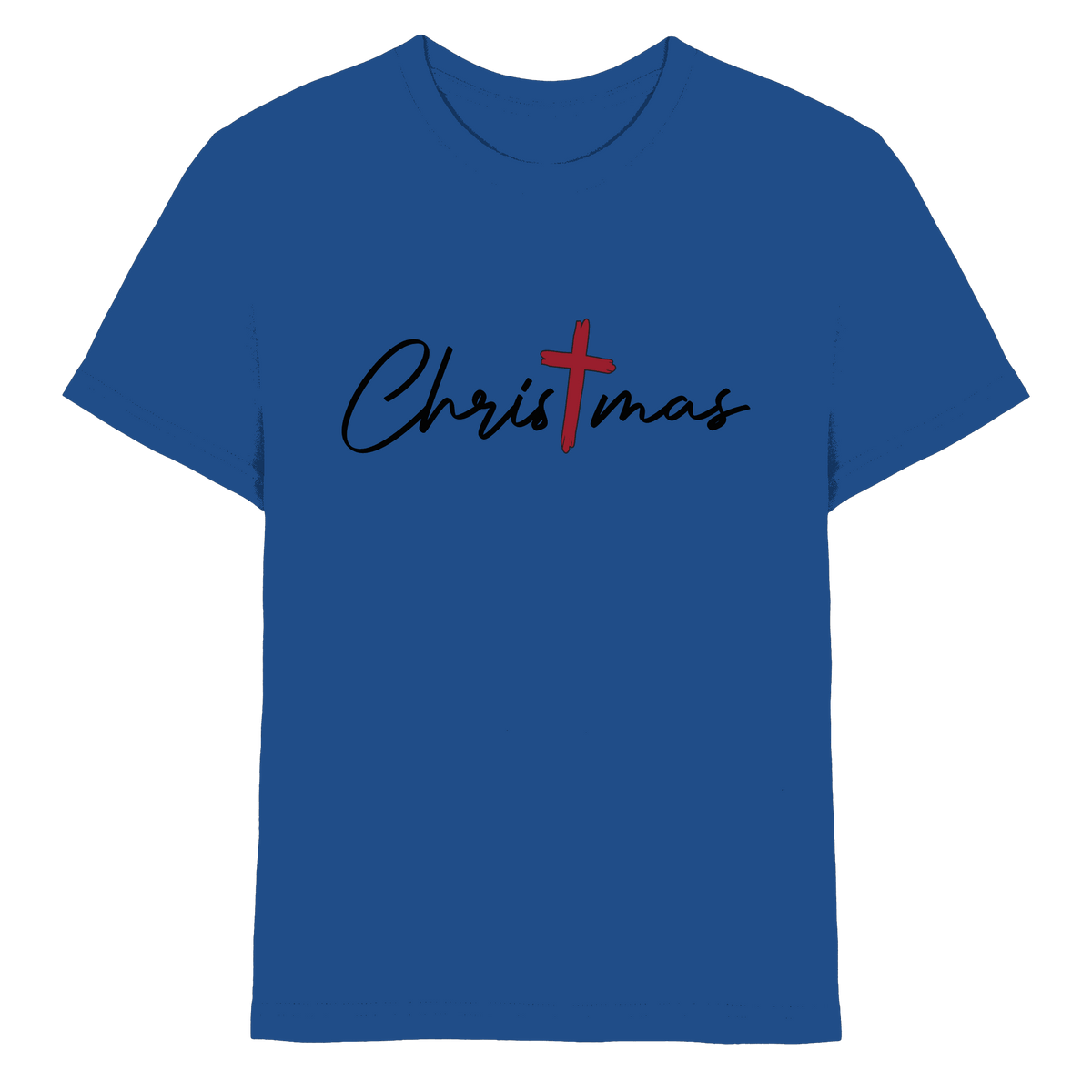 Christmas – das Kreuz im Mittelpunkt von Weihnachten | Christliches Design - Kids Premium Shirt - Kids & Babys - Royal Blue - GfoitMa