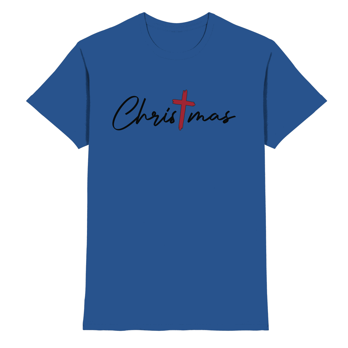 Christmas – das Kreuz im Mittelpunkt von Weihnachten | Christliches Design - Premium Shirt - Unisex-Shirts - Royal Blue - GfoitMa