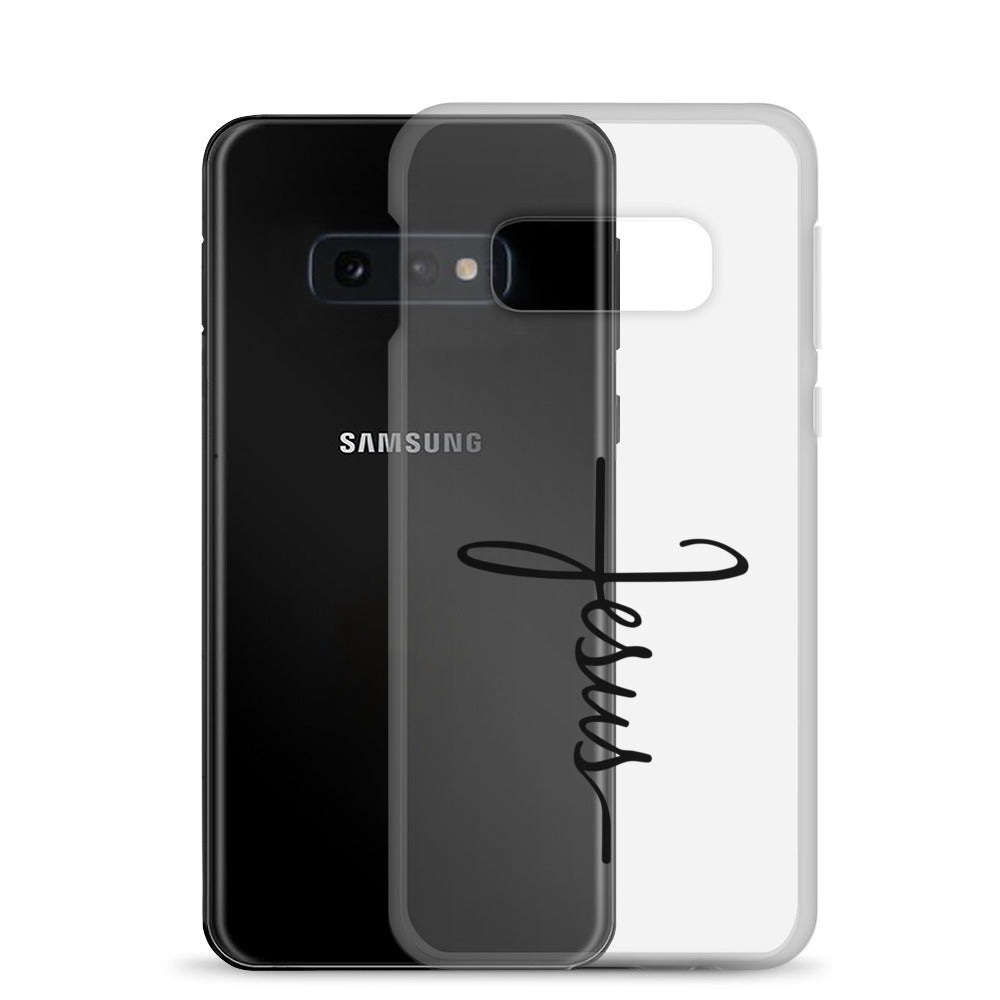 Kreuz mit Jesus Schrift - Samsung-Handyhülle - GfoitMa