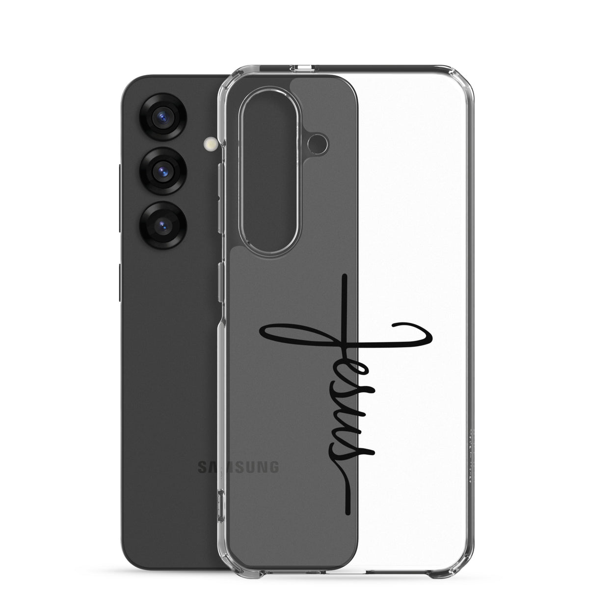 Kreuz mit Jesus Schrift - Samsung-Handyhülle - GfoitMa
