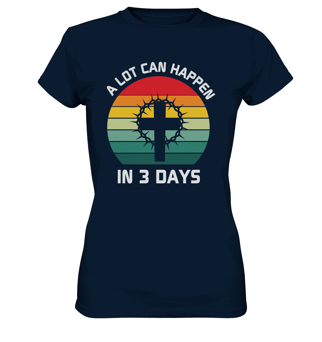 Drei Tage, die alles verändert haben - Ladies Premium Shirt - Lady-Shirts - Navy - GfoitMa
