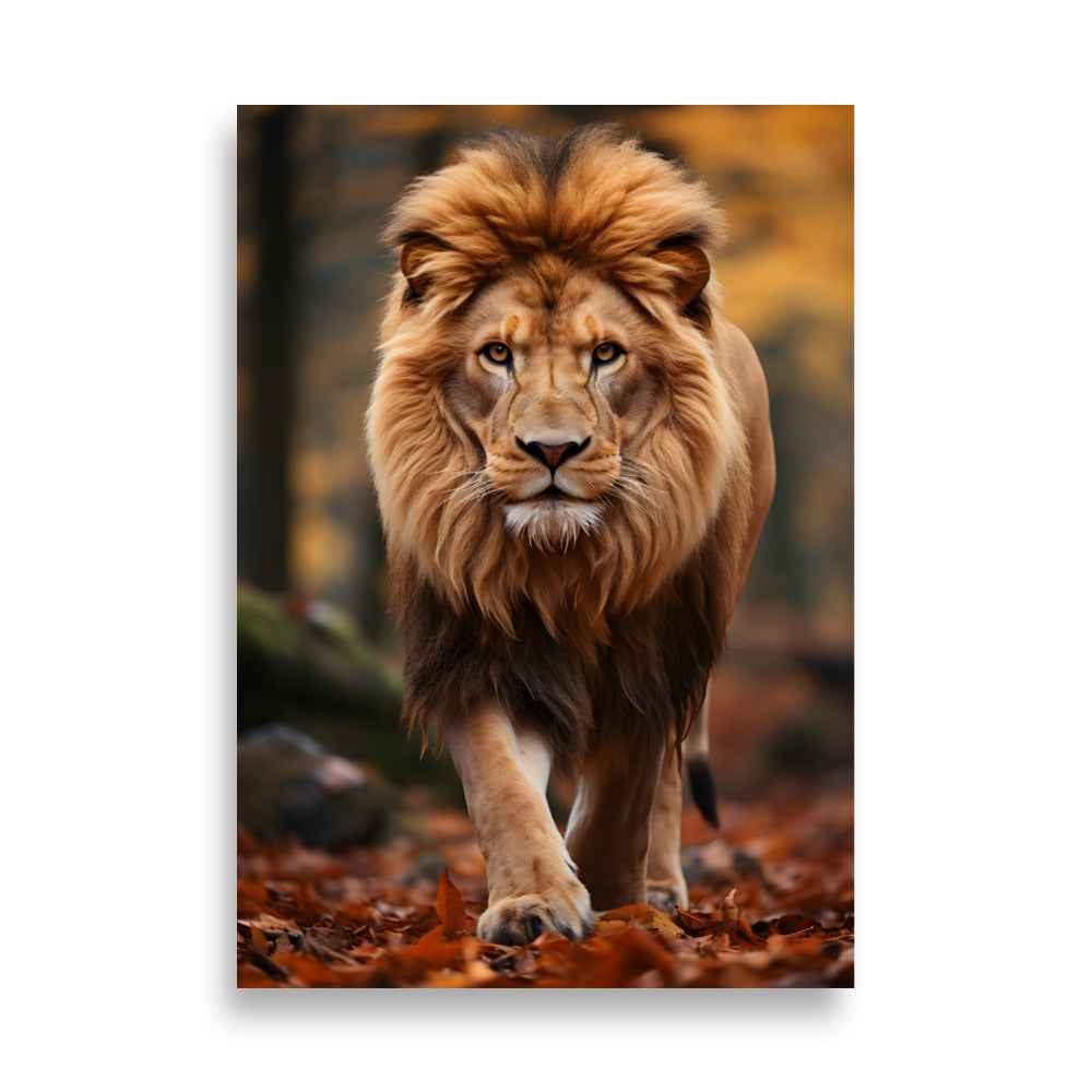Königliche Präsenz: Majestätischer Löwe - Poster