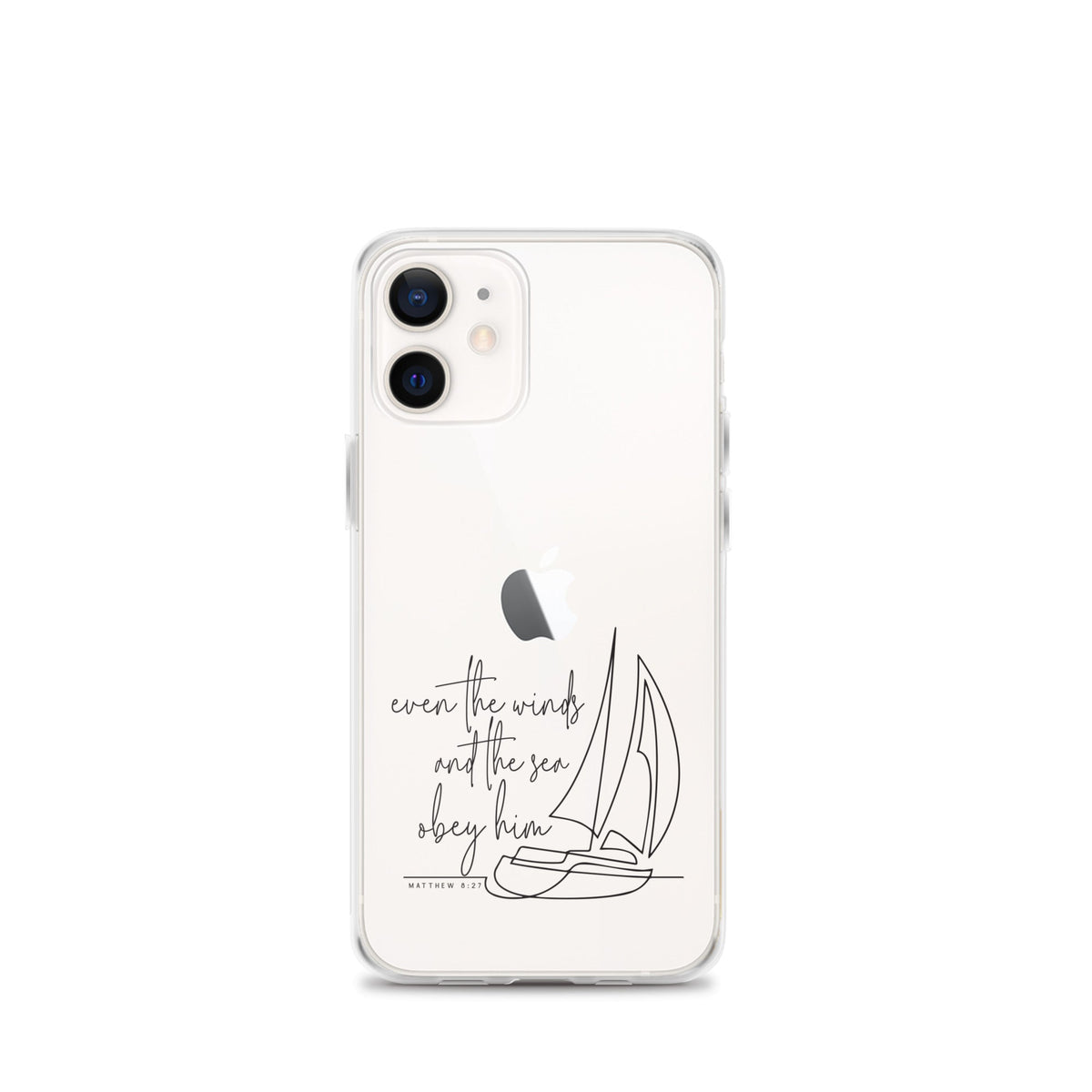 Even the winds and the sea obey Him – Matthew 8:27 - iPhone-Hülle - iPhone 12 mini - GfoitMa