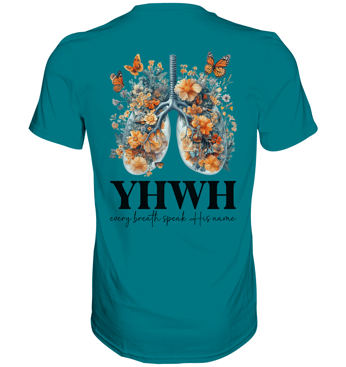 Every Breath Speak His Name – Leben, das Lobpreis atmet | Christliche Kleidung - Premium Shirt - Unisex-Shirts - Diva Blue - GfoitMa