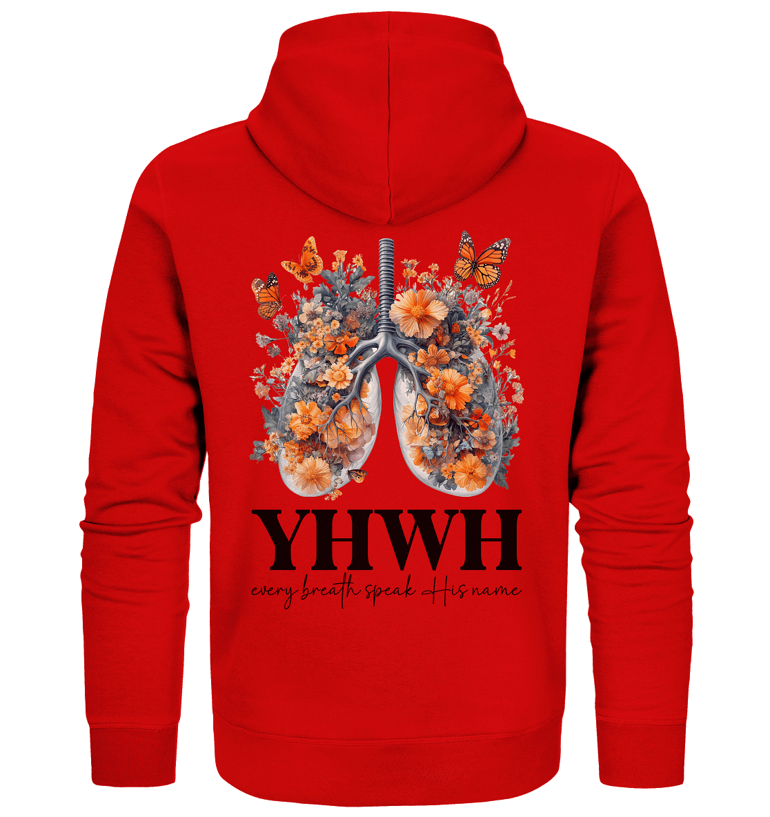 Every Breath Speak His Name – Leben, das Lobpreis atmet | Christliche Kleidung - Zipper - Jacken/ Zipper - Red - GfoitMa