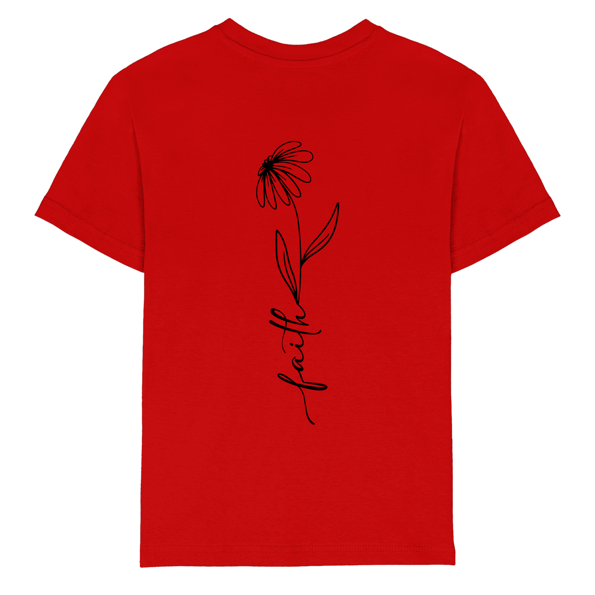 Faith – Glaube, der aufblüht - Kids Premium Shirt - Kids & Babys - Red - GfoitMa