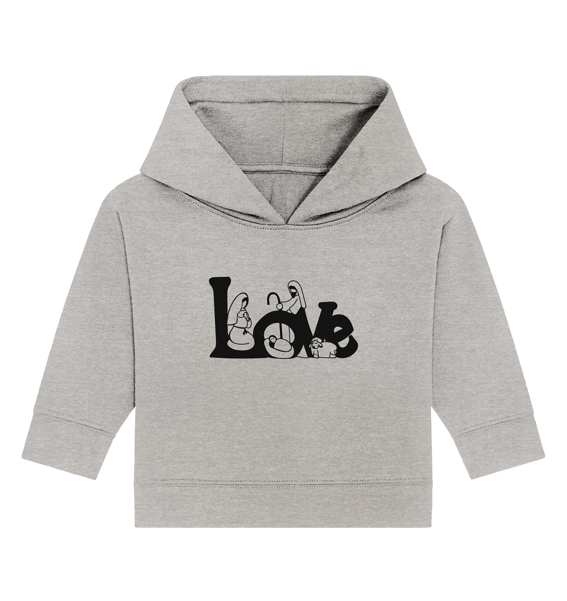 Die Liebe die wir zu Weihachten erleben - Baby Organic Hoodie
