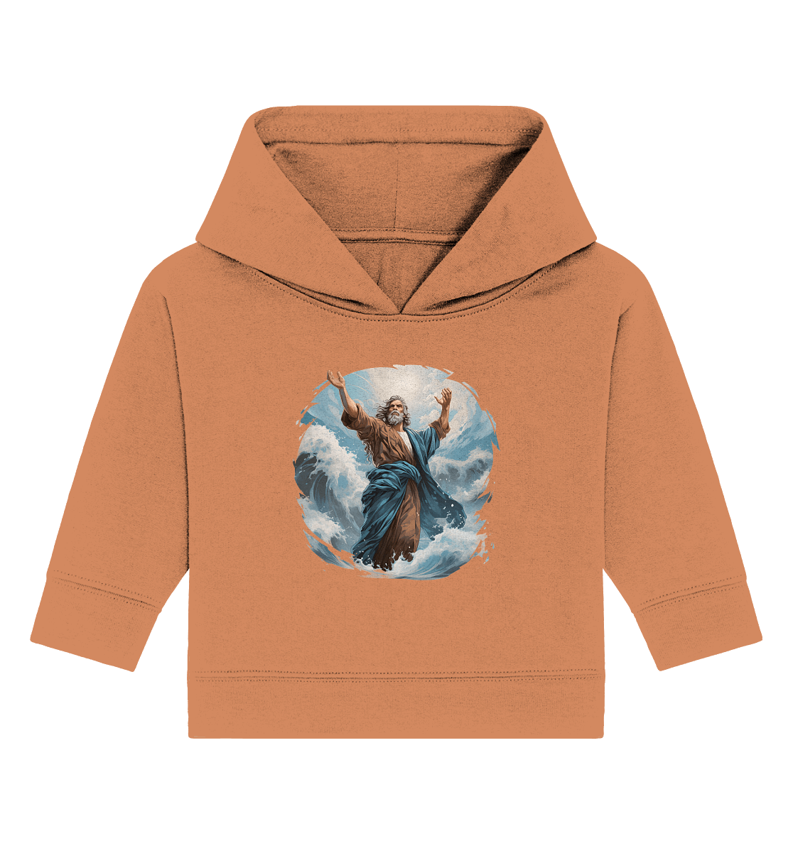 Moses – Glaube, der das Meer teilt | Christliche Kleidung - Baby Organic Hoodie