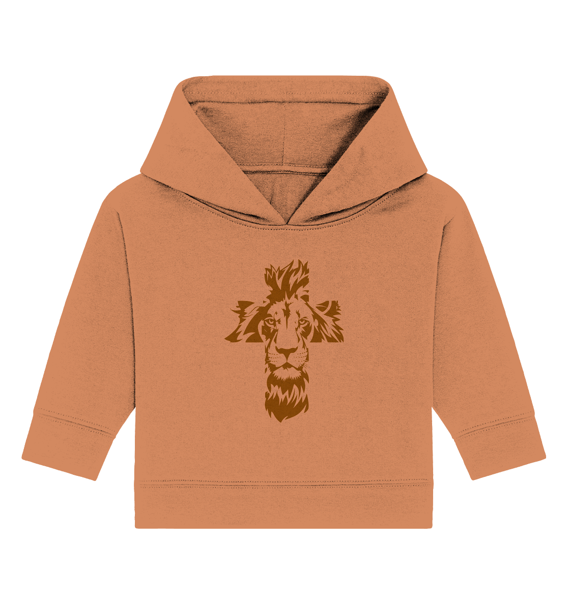 Im Zeichen des Löwen – Fest verwurzelt im Glauben | Christliche Kleidung - Baby Organic Hoodie