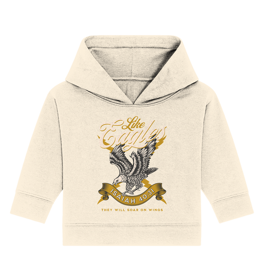 Sie werden fliegen wie Adler – Jesaja 40:31 - Baby Organic Hoodie