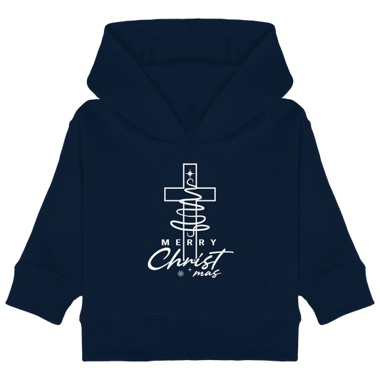 Kreuz und Christbaum – Merry Christ*mas Design - Baby Organic Hoodie
