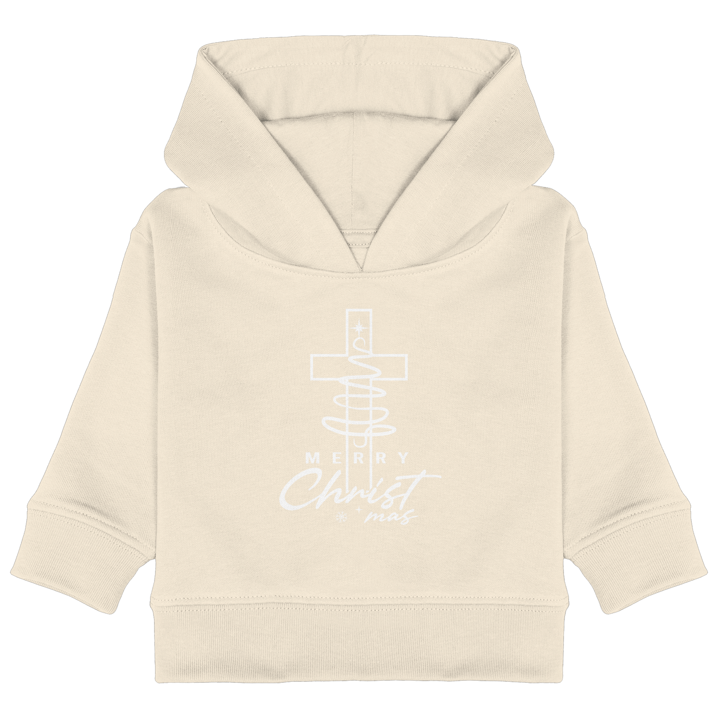 Kreuz und Christbaum – Merry Christ*mas Design - Baby Organic Hoodie