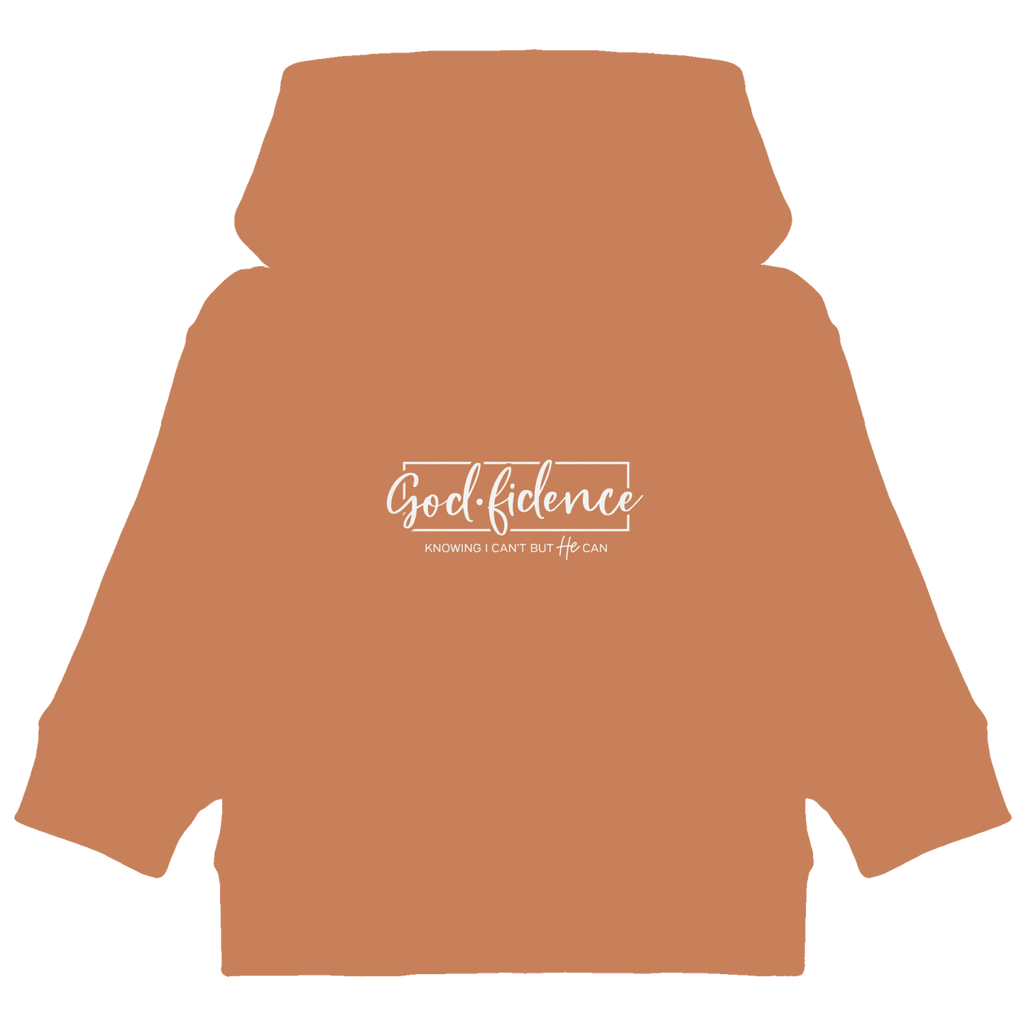 God.fidence – Knowing I can’t but He can | Christliche Kleidung - Baby Organic Hoodie