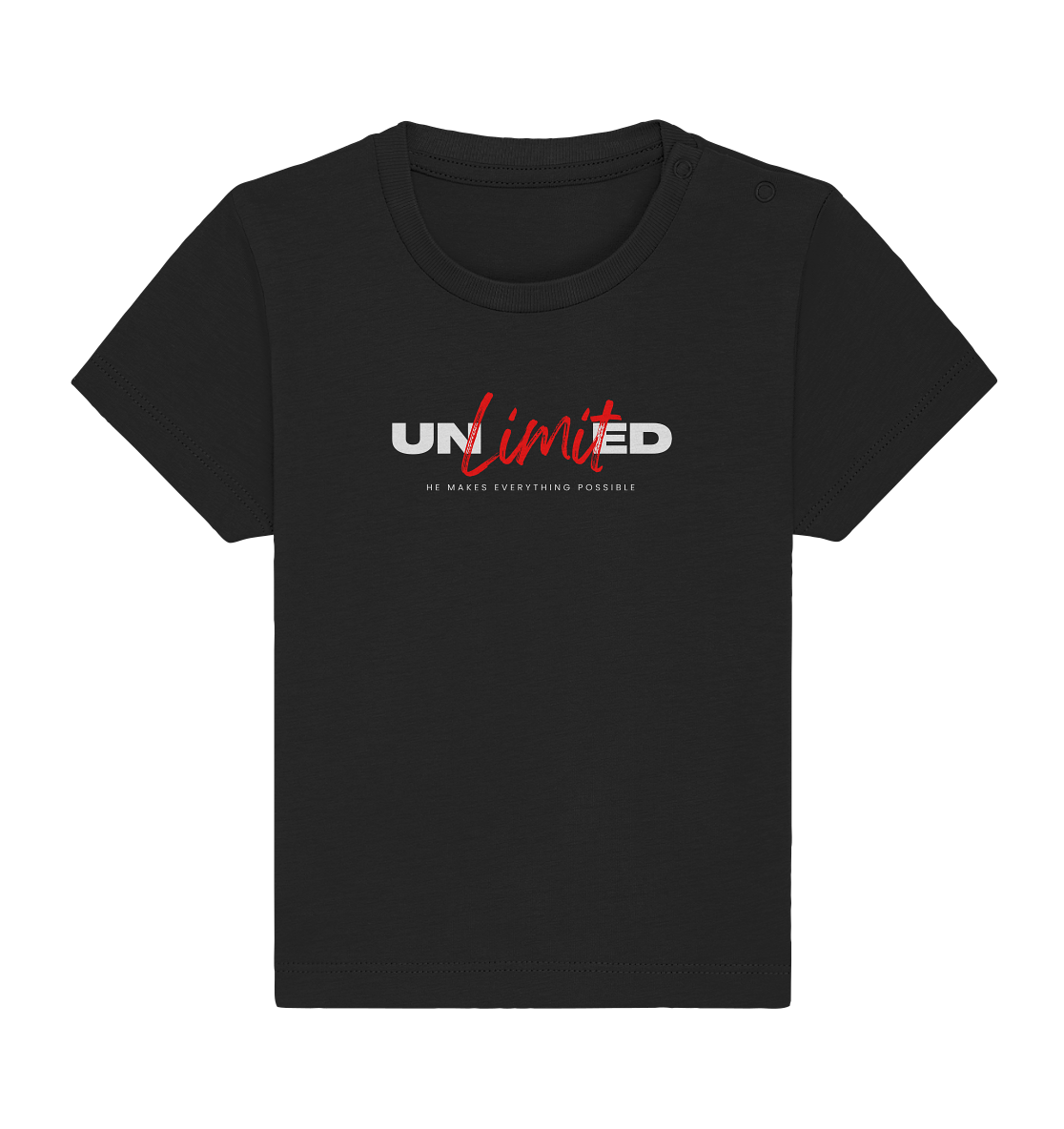 Unbegrenzte Möglichkeiten "Unlimited" - Baby Organic Shirt