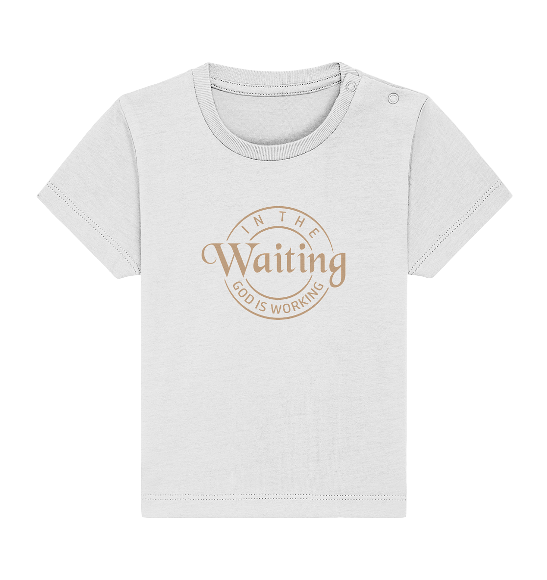 Im Warten wirkt Gott - Baby Organic Shirt - GfoitMa - White / 0-6M