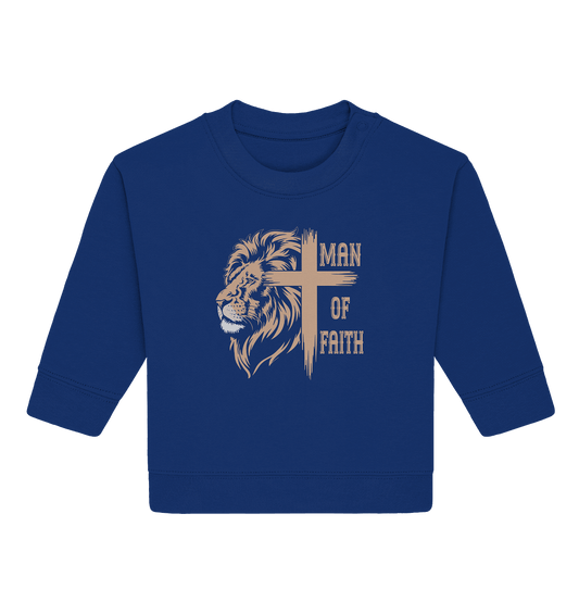 Man of Faith | Christliche Designs - Baby Organic Sweatshirt
