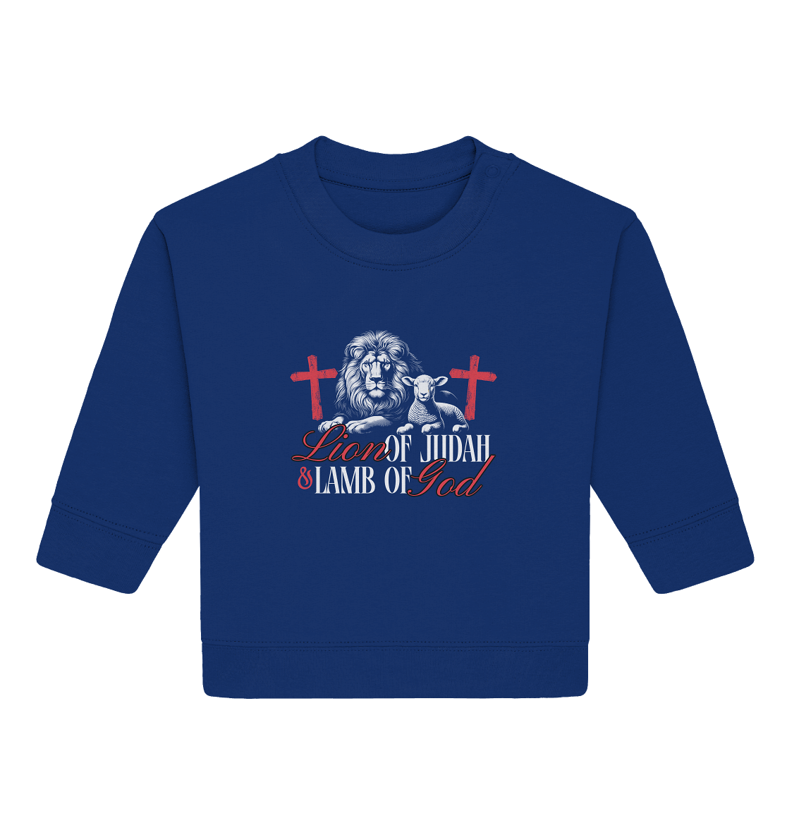 Lion of Judah & Lamb of God – Die zwei Seiten von Jesus - Baby Organic Sweatshirt
