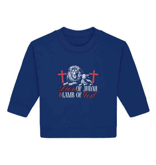 Lion of Judah & Lamb of God – Die zwei Seiten von Jesus - Baby Organic Sweatshirt