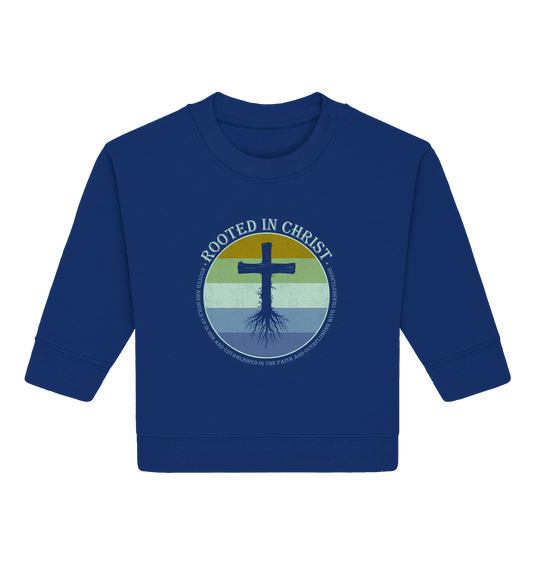 Verwurzelt in Christus | Christliche Kleidung - Baby Organic Sweatshirt